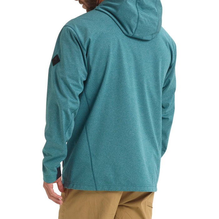 Burton Performance Crown Bonded Full-Zip Hoodie Deep Teal Heather