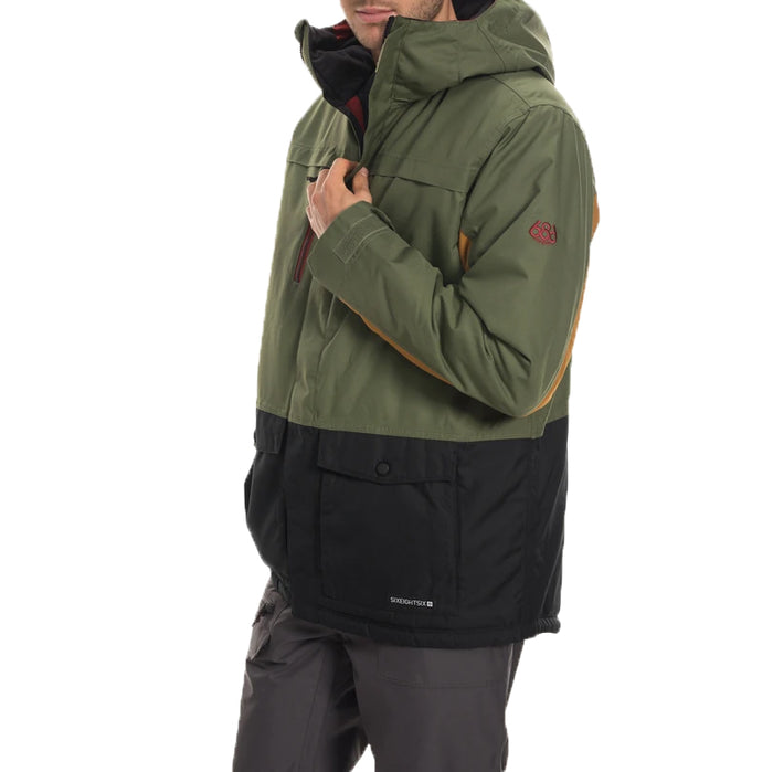 686 Anthem Insulated Jacket Surplus Green Colorblock