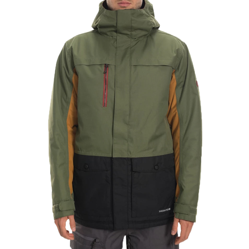 686 Anthem Insulated Jacket Surplus Green Colorblock