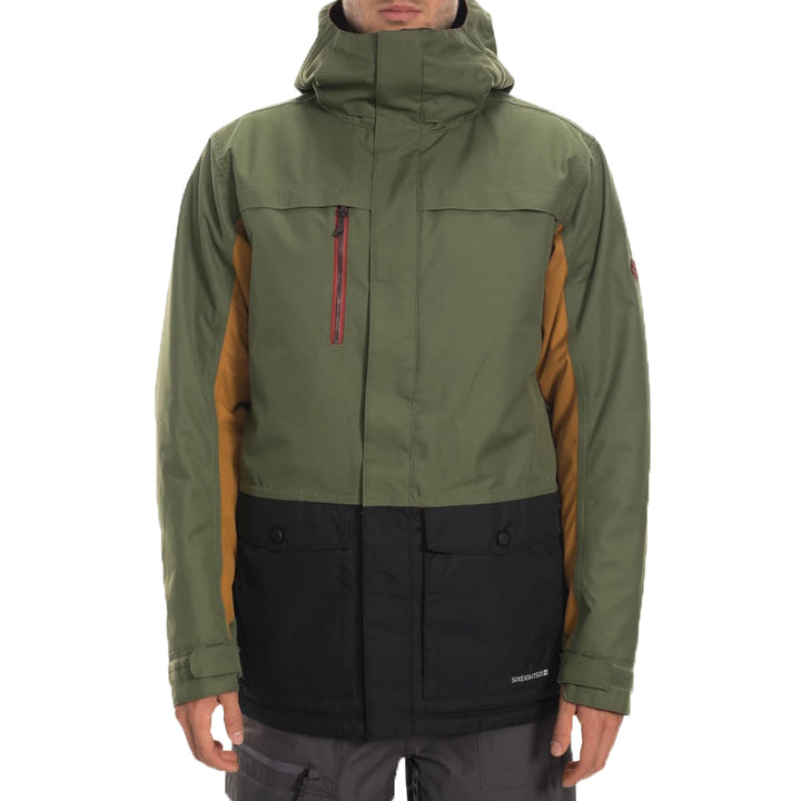 686 Anthem Insulated Jacket Surplus Green Colorblock