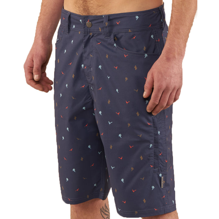 Club Ride Mountain Surf Print Shorts Navy Print