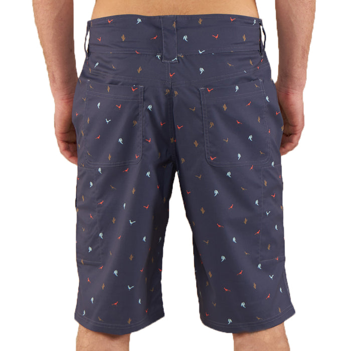 Club Ride Mountain Surf Print Shorts Navy Print