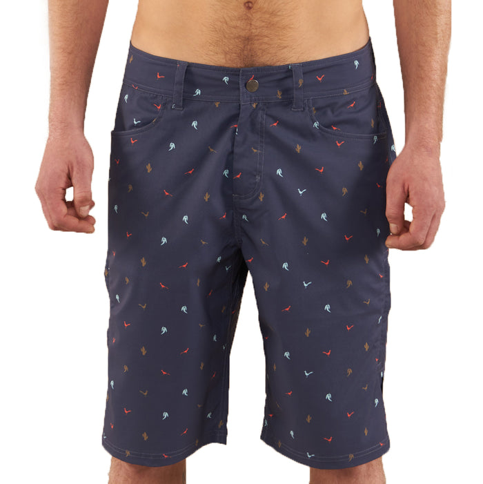 Club Ride Mountain Surf Print Shorts Navy Print