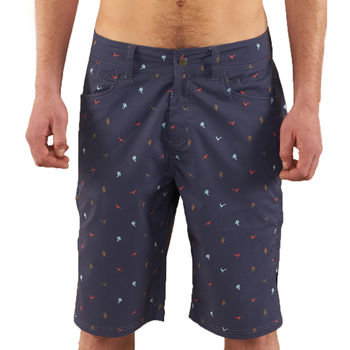 Club Ride Mountain Surf Print Shorts Navy Print