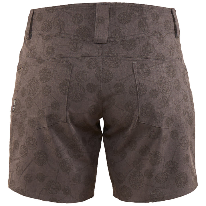Club Ride Eden Dandelion Print Shorts - Women's Asphalt Print