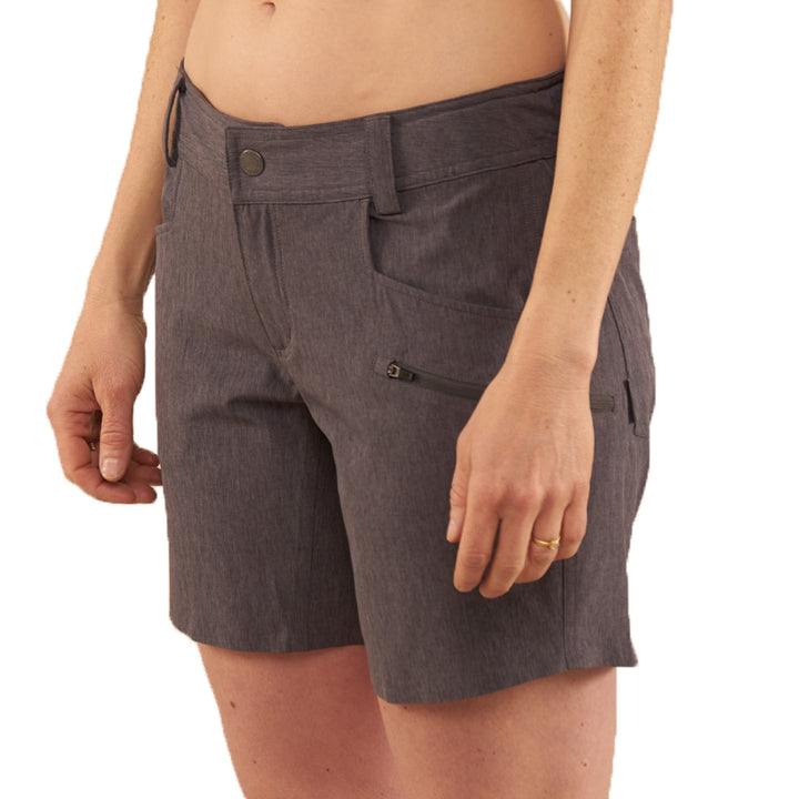 Club Ride Eden Dandelion Print Shorts - Women's Asphalt Print