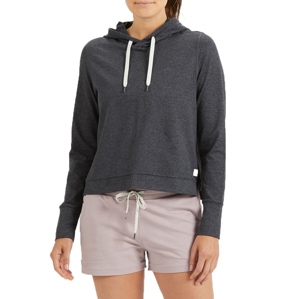 Vuori Halo Essential Hoodie - Women's Charcoal Heather
