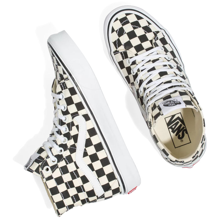 Vans Sk8-Hi Tapered Shoes - Women's (Checkerboard) Black/True White