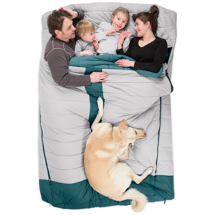 Nemo Jazz Luxury Duo 20 Sleeping Bag Aluminum/Wave