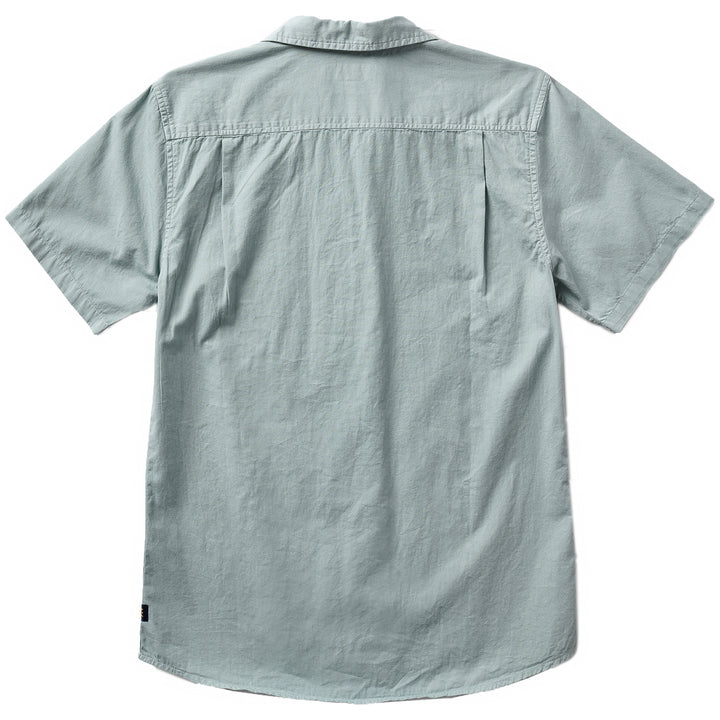 Roark Well Worn Organic Cotton Short-Sleeve Shirt Slate Blue