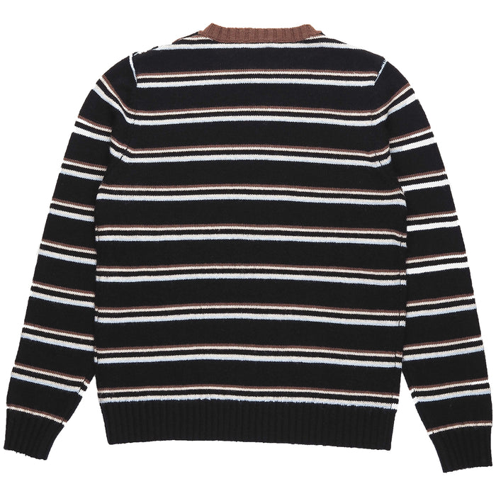 Rhythm Vintage Stripe Knit Sweater Charcoal