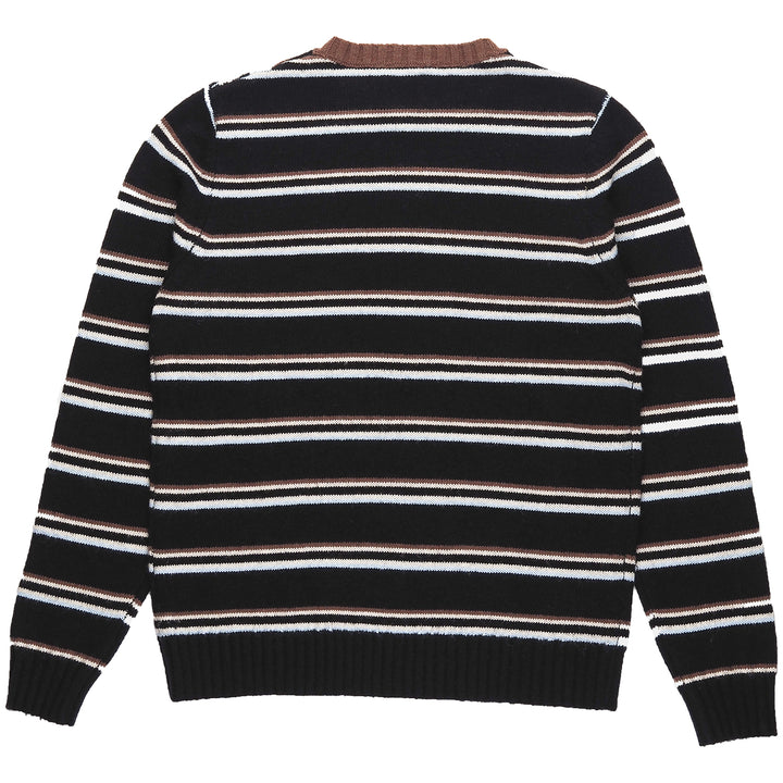 Rhythm Vintage Stripe Knit Sweater Charcoal