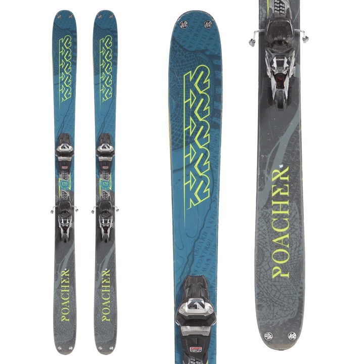 K2 Poacher Skis + Marker Griffon 13 Demo Bindings 2019