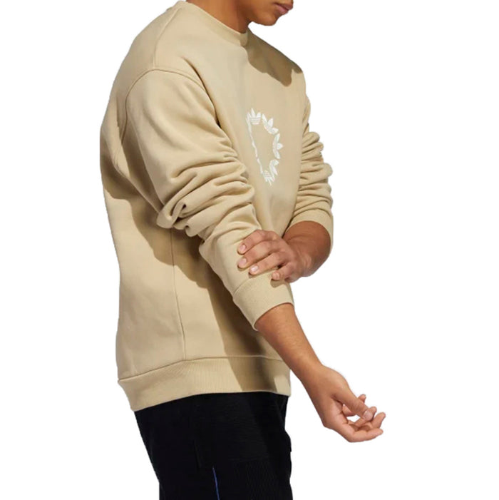 Adidas Pinwheel Crew Sweatshirt Savannah/Off White