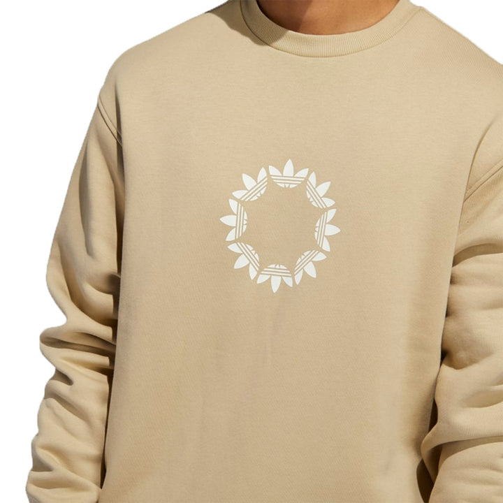 Adidas Pinwheel Crew Sweatshirt Savannah/Off White