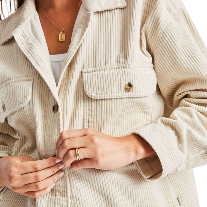 Brixton Alberta Corduroy Overshirt - Women's Natural