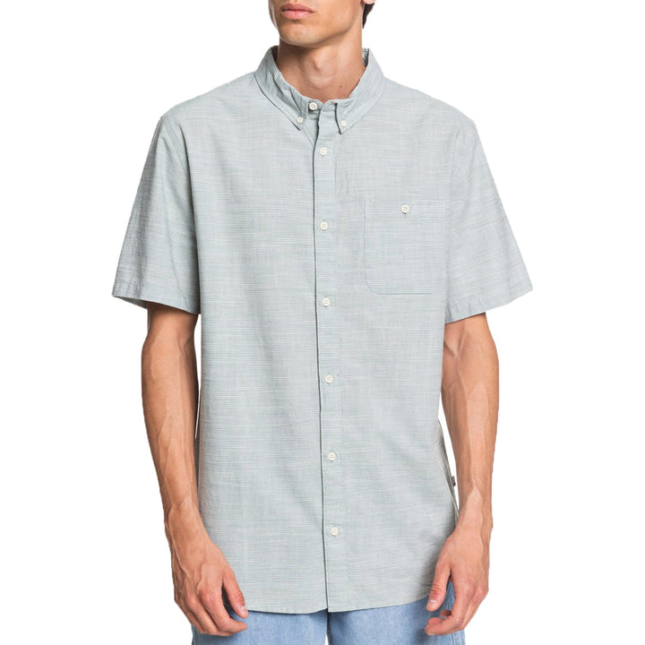 Quiksilver Firefall Short-Sleeve Regular Shirt Chinois Green