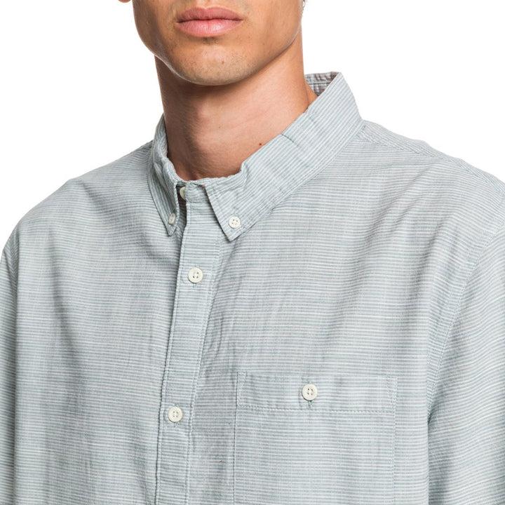 Quiksilver Firefall Short-Sleeve Regular Shirt Chinois Green