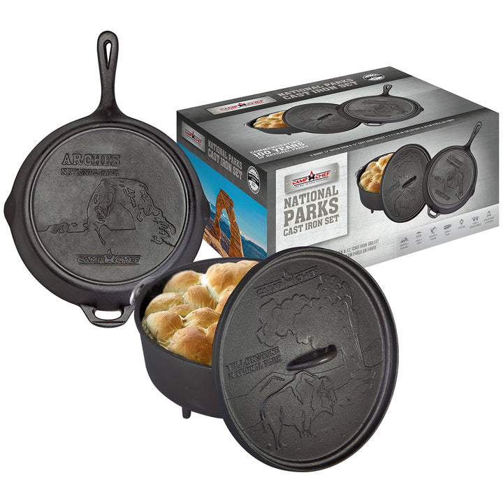Camp Chef National Parks Cast Iron Set One Color