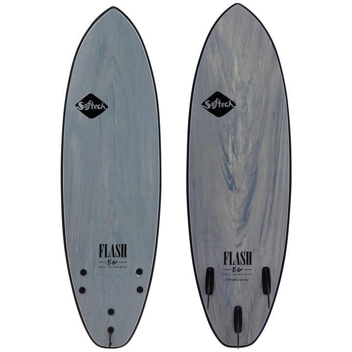 Softech Flash Eric Geiselman FCS II 6'6" Surfboard Grey Marble