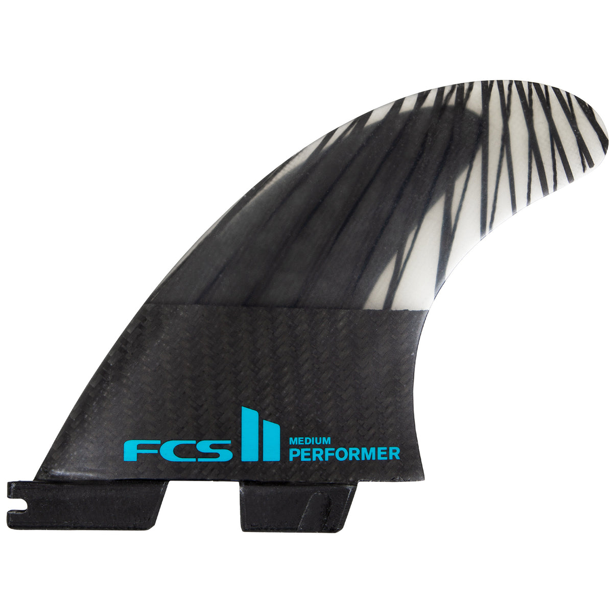 FCS II Performer PC Carbon Medium Tri Fin Set
