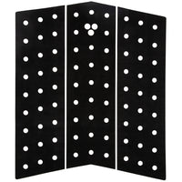 Gorilla Grip Skinny Mid Deck Three Traction Pad Black::Black
