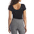 Beyond Yoga Don't Get It Twisted Reversible Cropped T-Shirt - Women's Black