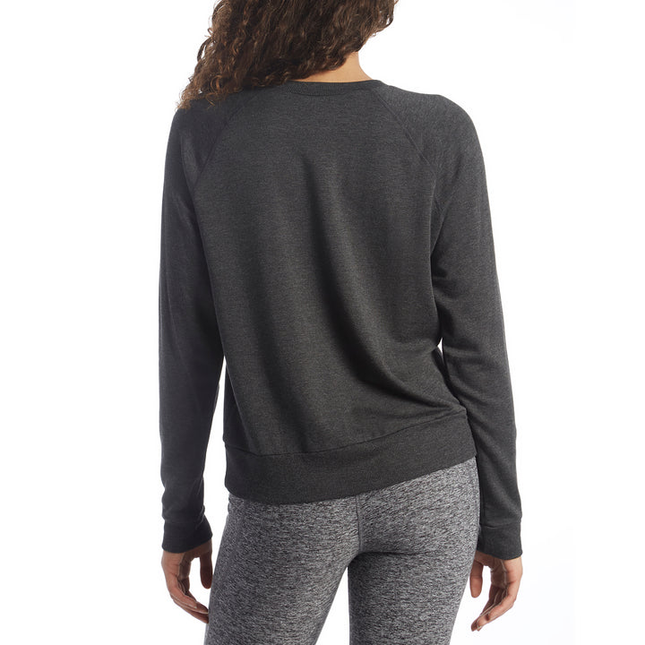 Beyond Yoga Favorite Raglan Crew Pullover - Women's Charcoal Heather Grey