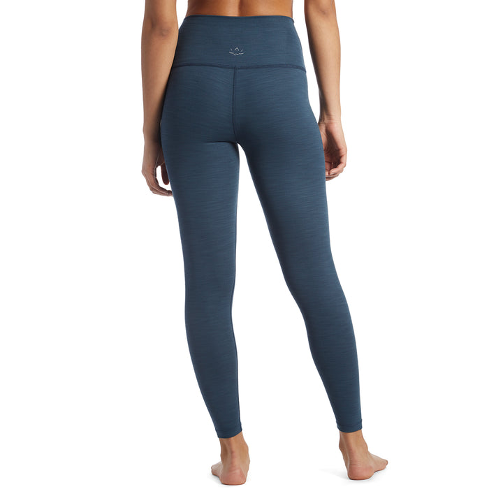 Beyond Yoga Heather Rib High-Waisted Midi Leggings - Women's Blue Horizon Heather