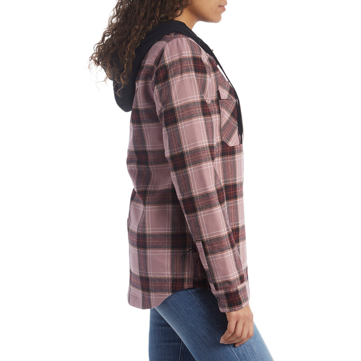 Volcom Hooded Flannel Jacket - Women's Purple Haze