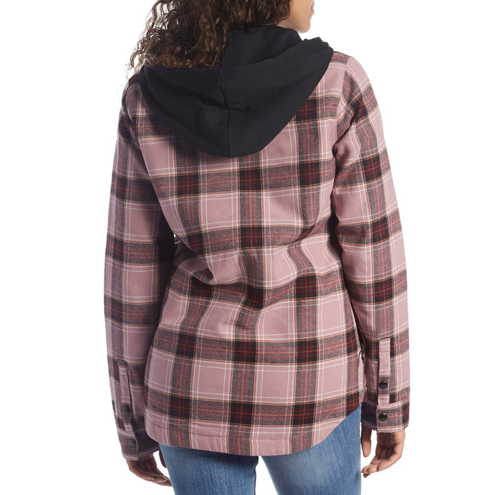 Volcom Hooded Flannel Jacket - Women's Purple Haze