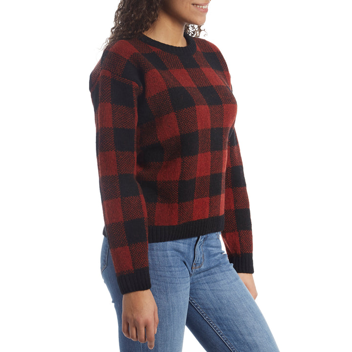 Filson Buffalo Check Sweater - Women's Red/Black Check