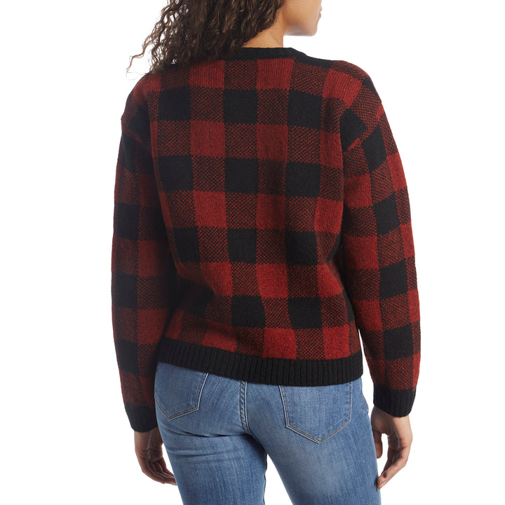 Filson Buffalo Check Sweater - Women's Red/Black Check