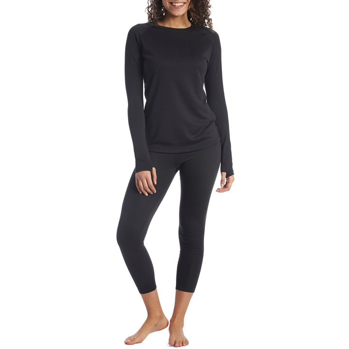 evo Ridgetop Polartec® Power Dry® Midweight Crew Top - Women's Matte Black
