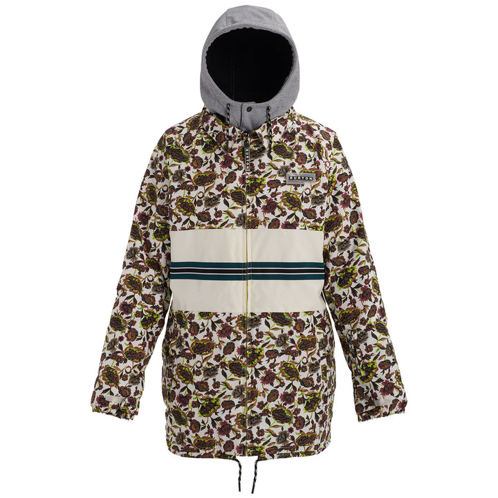 Burton Loyle Coaches Jacket - Women's Whit Floral/Stout White
