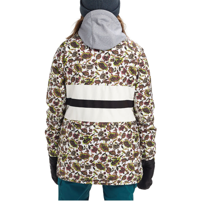 Burton Loyle Coaches Jacket - Women's Whit Floral/Stout White