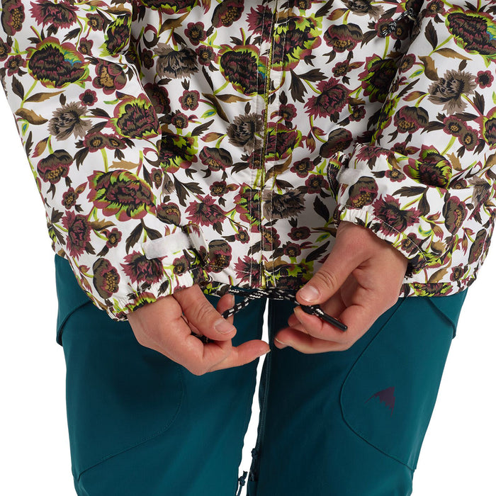 Burton Loyle Coaches Jacket - Women's Whit Floral/Stout White