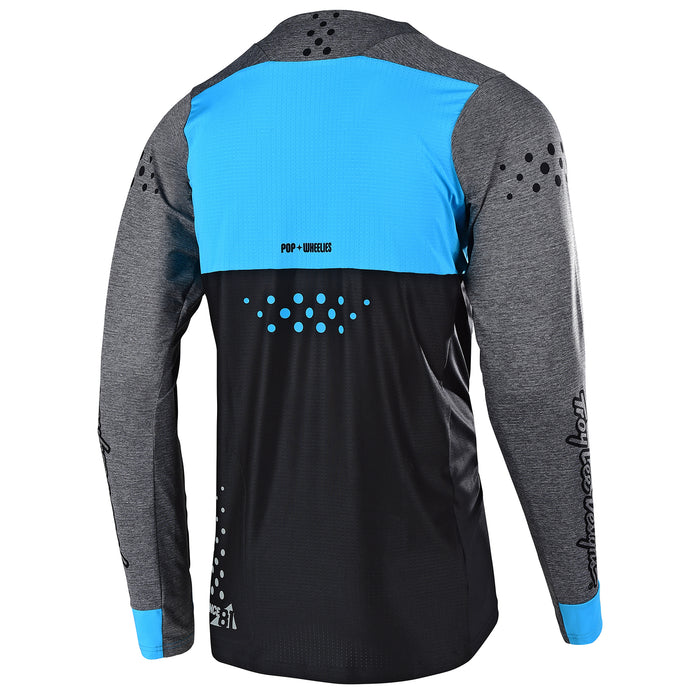 Troy Lee Designs Skyline L/S Jersey Speedshop Heather Charcoal/Ocean