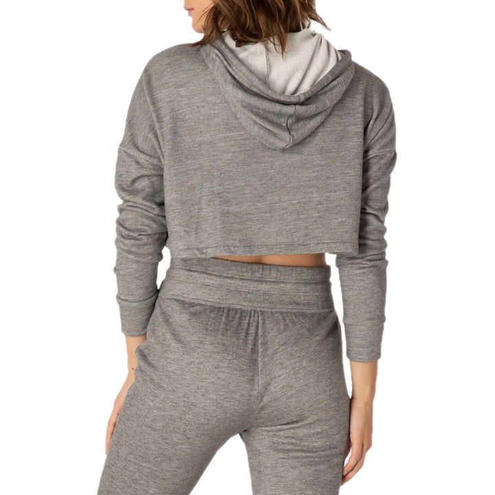 Beyond Yoga Wonders Never Fleece Super Cropped Hoodie - Women's Mid Heather Grey