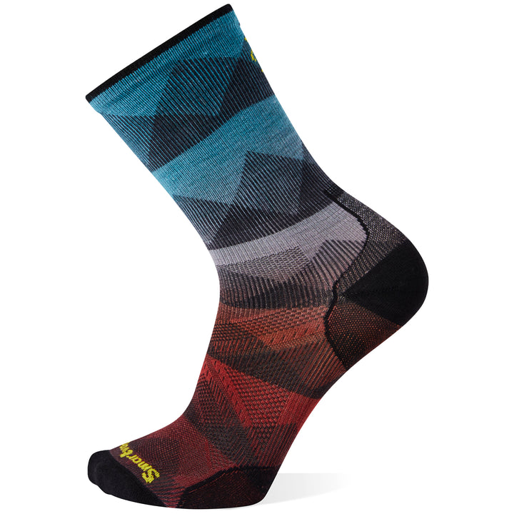Smartwool PhD® Cycle Ultra Light Mountain Mesh Print Crew Socks Capri