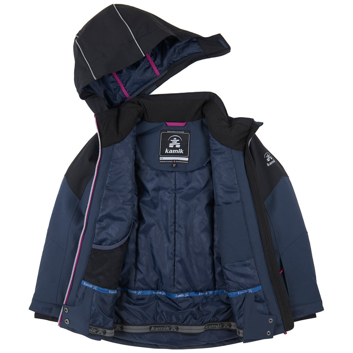Kamik Liora Jacket - Girls' Charcoal/Black
