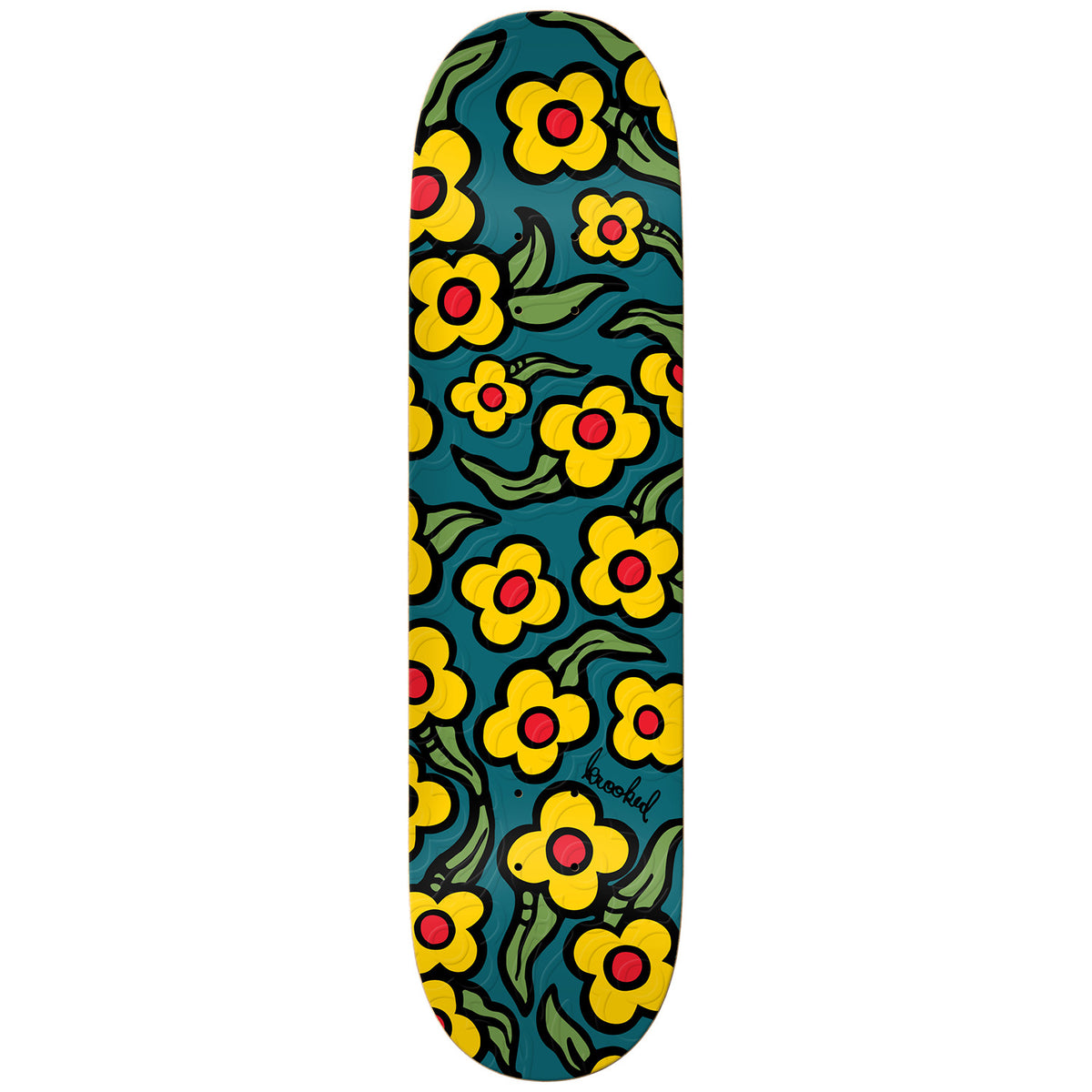 Krooked Wild Style Flowers 8.5 Skateboard Deck