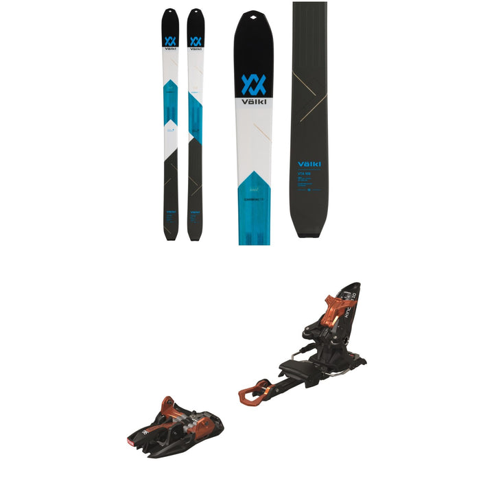 Volkl VTA 108 Skis + Marker Kingpin 10 Alpine Touring Ski Bindings 2020