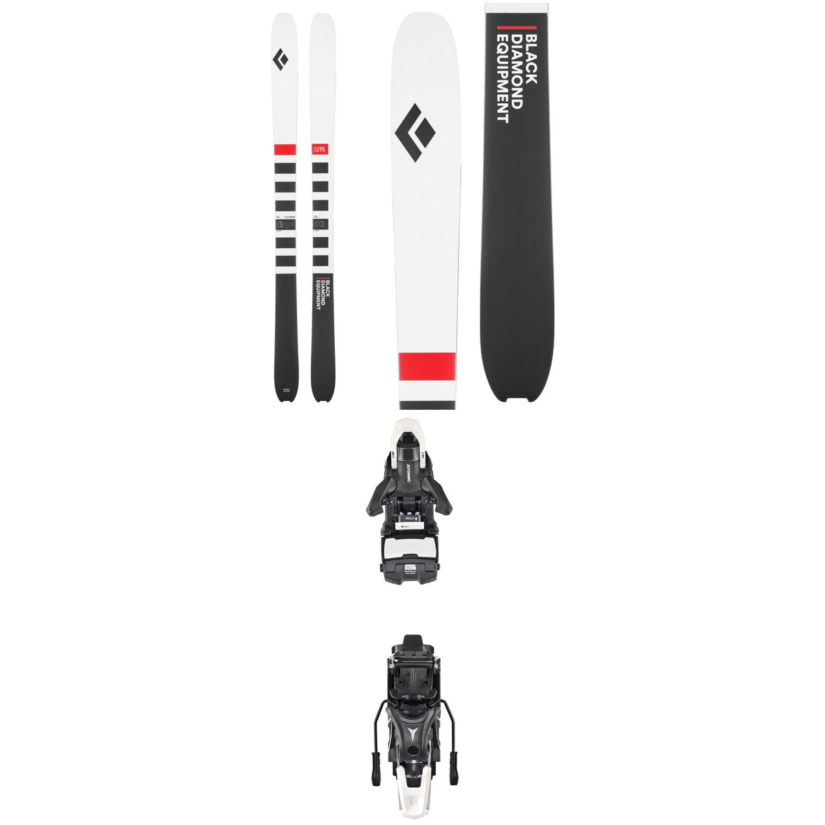 Black Diamond Helio Recon 95 Skis 2020 + Atomic Shift MNC 13 Alpine Touring Ski Bindings 2020
