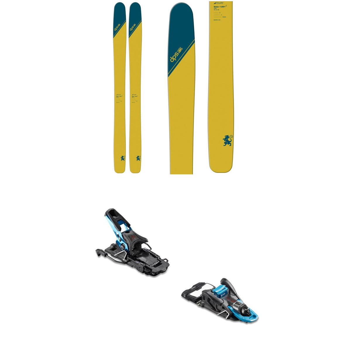 DPS Wailer T112 RP Skis 2020 + Salomon S/Lab Shift MNC Alpine Touring Ski Bindings 2020