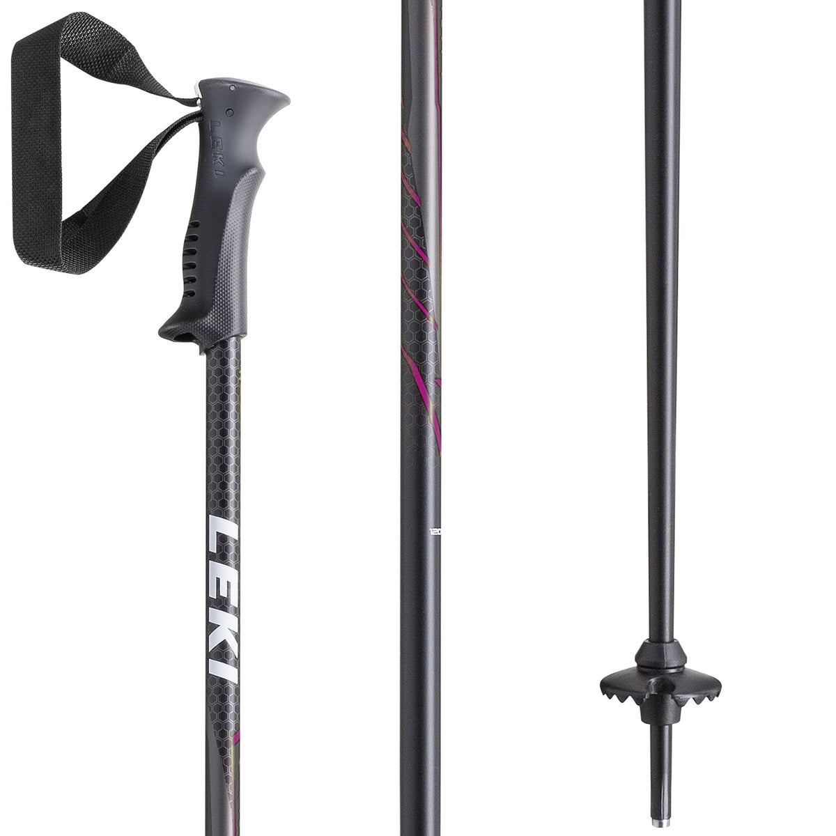 Leki Gravity Ski Poles 2016 Black/Berry