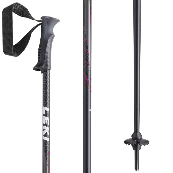 Leki Gravity Ski Poles 2016 Black/Berry