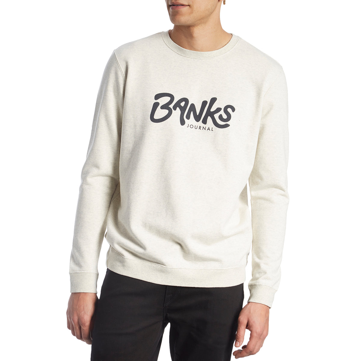 Banks Outro Crewneck Fleece Off White