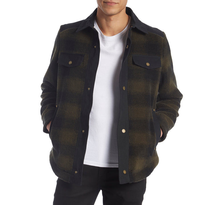 Pendleton Redwood Shirt Jacket Pendleton Iconic Olive Buffalo Ombre