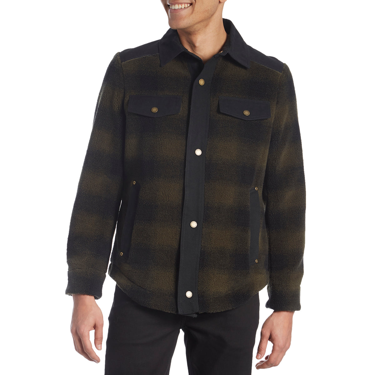 Pendleton Redwood Shirt Jacket Pendleton Iconic Olive Buffalo Ombre